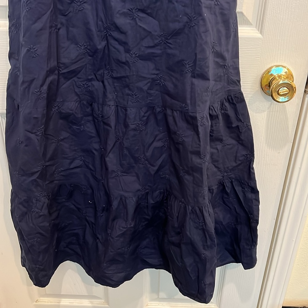 GAP Blue Ruffled long Dress - Picture 2 of 4
